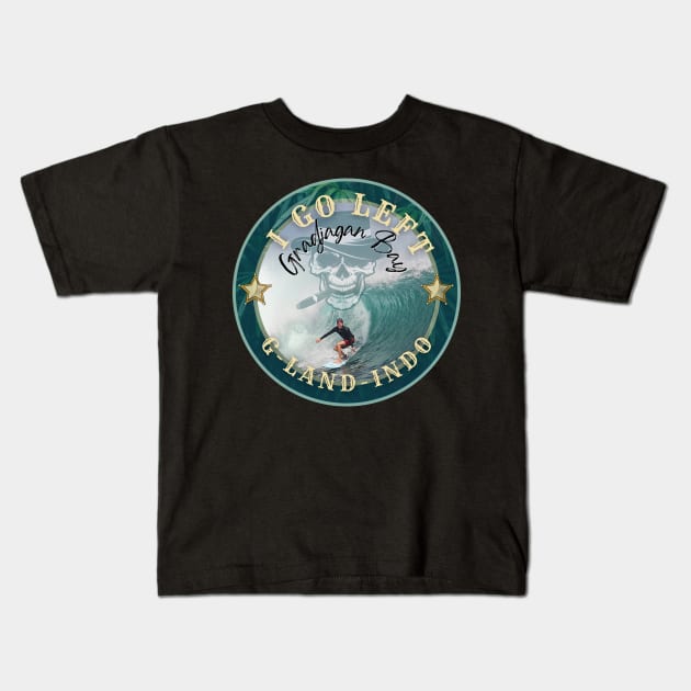 Grajagan Bay G-Land Indonesia Kids T-Shirt by Blumammal